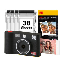 KODAK Mini Shot 2 ERA 2x3 Instant Camera, Photo Printer, 38 Sheet, Black