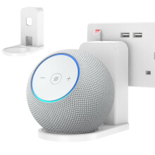 HomeMount Wall Mount for Dot Max & Nest Mini, Speaker Holder, White