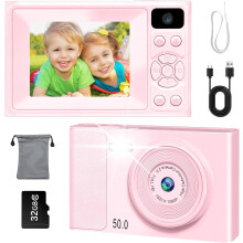 Digital Camera 1080P 48MP Photo Camera for Kids Teens Portable Compact Camera with 2.4" & 32GB SD Card, Gift for Teenagers, Students, Beginners