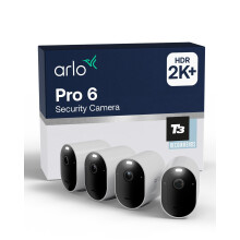 Arlo Pro 6 Security Camera Outdoor Wireless, 2K Battery Outdoor Camera With Advanced Colour Night Vision, Siren & Dual-Band WiFi, Arlo Secure Trial In