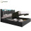 HOMAIRE 5ft Grey Upholstered Storage Bed Frame 1