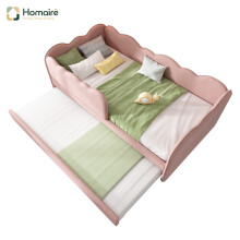 HOMAIRE Pink Velvet Daybed with Trundle 90x190cm