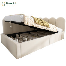 HOMAIRE Beige Velvet 3FT Daybed with Storage