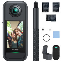 AKASO 360 Creator Combo - 360 Action Camera with 5.7K 360 Video, 72MP Photo, SuperSmooth Stabilization, Horizon Lock, AI Tracking, Invisible Selfi