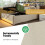 HOMAIRE 5ft Beige Linen Bed with LED & Storage 5