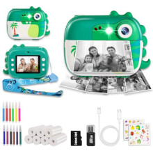 ARNSSIEN kids camera instant print, 7 Rolls Paper, 1080P, 2.4" Screen