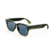Meta Glasses, Fury AI Glasses, Racing Green, Light Blue Lenses