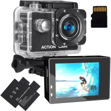 Xilecam Action Camera 131Ft Underwater Waterproof with Long Battery Life