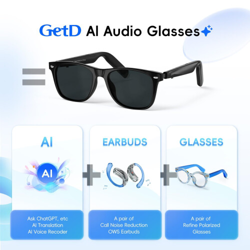 GetD AI Smart Glasses, Real-Time Translation, Bluetooth Translation Glasses 1