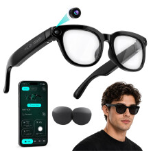 Hittriu AI Smart Glasses with Camera, AI Translation Glasses for Men Women