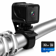 TIROL SUPPLIES Bicycle Camera 1080P | Ultra-Light 31g Bike Camera with Handlebar Strap Mount | Compact Cycling POV Camera, USB Rechargeable