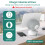 PlusAcc Battery Base for Show 11/8 (2025 release) & iPhone 15, White 3