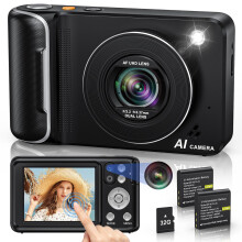 Digital Camera with AI, 4K 64MP 2.8" Touchscreen Dual Lens