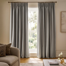 (90 x 72 inch (7.5ft x 6ft), Silver) Blackout Pencil Pleat Curtains with Tie Backs-Thermal Insulated Curtain for Bedroom Livingroom
