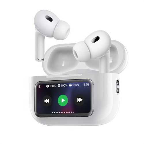 Wireless Bluetooth Earbuds with Smart Touchscreen Case