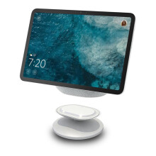 Adjustable Stand for Amazon Echo Show 8 (4th Gen) & 11(newest gen), Magnetic Desk Holder for Smart Display, 360-Degree Tilt and Non-Slip Base, White