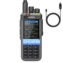 Radtel RT-880G GPS APRS Ham Radio 10W Walkie Talkie Portable CB Radio 1024 Channels HF SSB Rx with Cross-Band Repeater, 2.4 Inch Color Display, 2400m