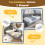 HOMAIRE Grey Velvet Upholstered Daybed 3FT 6