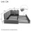 HOMAIRE Grey Velvet Upholstered Daybed 3FT 2