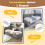 HOMAIRE Grey Velvet Upholstered Daybed 3FT 5