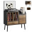 Semiocthome Record Player Stand with Nesting Vinyl Storage Crate, Record Player Table with a Drawer and Solid Wood Legs, Side End Table for Turntable 1