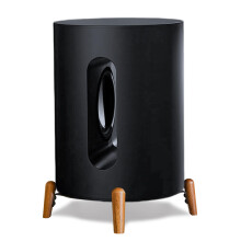 Real Wood Stand Compatible for Sonos sub mini on floor table desk,Walnut