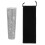 sourcing map Silver Mic Handle Cover,Rhinestones Microphone,W/Black Bag 1