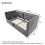 HOMAIRE Grey Velvet 3FT Single Daybed 90x190cm 2