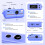 Kizmyee Mini Keychain Digital Camera, 2MP 0.96" Pocket Size Retro Camera 5