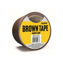 RAPIDE Brown Parcel Tape 48mm x 50m | Premium for Heavy-Duty Packaging Tape Roll