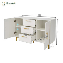 HOMAIRE White Sideboard Cabinet 120x40x75cm