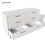 HOMAIRE White Sideboard Cabinet 6 Drawers 1