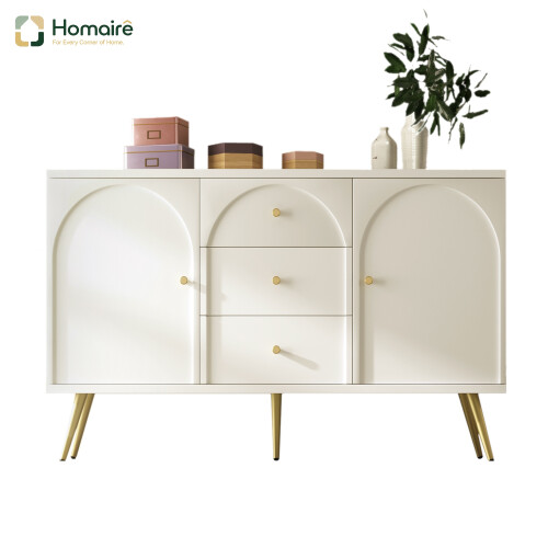 HOMAIRE Cream White Sideboard Cabinet 140x40x84cm