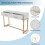HOMAIRE White Dressing Table with 2 Drawers 3