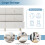 HOMAIRE Cream White Sideboard Cabinet 6 Drawers 3