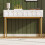 HOMAIRE Dressing Table Cream White 2 Drawers 4