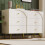 HOMAIRE Cream White Sideboard Cabinet 6 Drawers 6