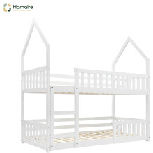 HOMAIRE Castle Bunk Bed White Solid Wood 90x190cm