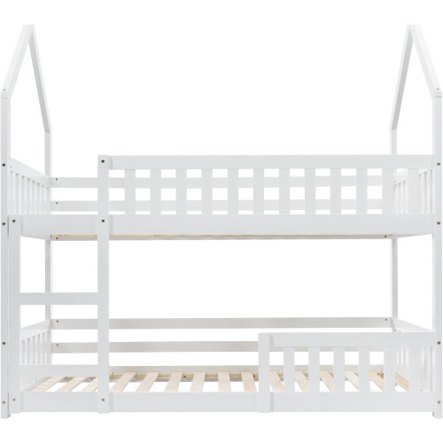 HOMAIRE Castle Bunk Bed White Solid Wood 90x190cm 2