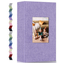 Popotop 6x4 Photo Album 300 Pockets, Linen Cover with Display Window, Slip in Picture Album for Wedding, Family Memories, Baby, Anniversary & Vacatio