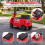 Children's 12V Electric Ride-On Car, Red, 2 Seats, Train Design 8