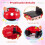 Children's 12V Electric Ride-On Car, Red, 2 Seats, Train Design 3