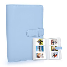 Riosin 108 Pocket Photo Album for Fujifilm Instax Mini Film-Frost Blue