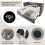 HOMAIRE Velvet Grey Daybed with USB Charging 4