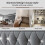 HOMAIRE Velvet Grey Daybed with USB Charging 5