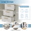 HOMAIRE White Sideboard Cabinet 120x40x75cm 4