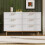 HOMAIRE White Sideboard Cabinet 6 Drawers 5