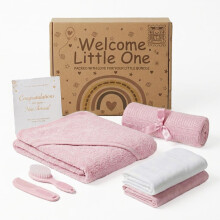 Baby Box Shop Newborn Baby Girl Gift Set, 7 Handpicked Baby Essentials