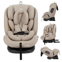 Puggle Lockton 360 Car Seat from Birth to 12 Years (Cashmere)