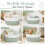 Kiswleon Large Hamper Baskets for Gifts Empty 17 * 12.6 * 7in 5